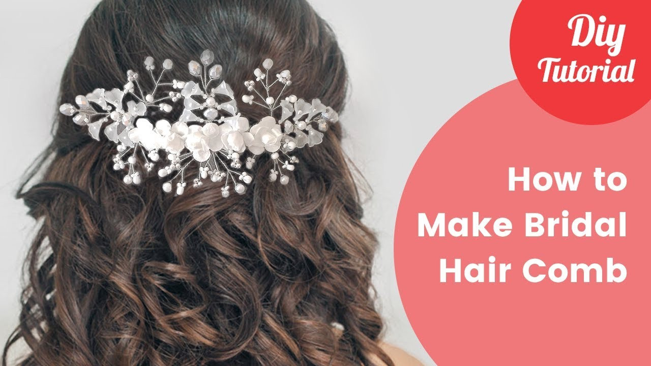 DIY Wedding Hair Combs
 How to Make Bridal Hair b DIY Tutorial