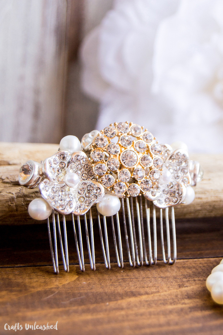 DIY Wedding Hair Combs
 DIY Bridal Crystal Hair b Step by Step Consumer Crafts