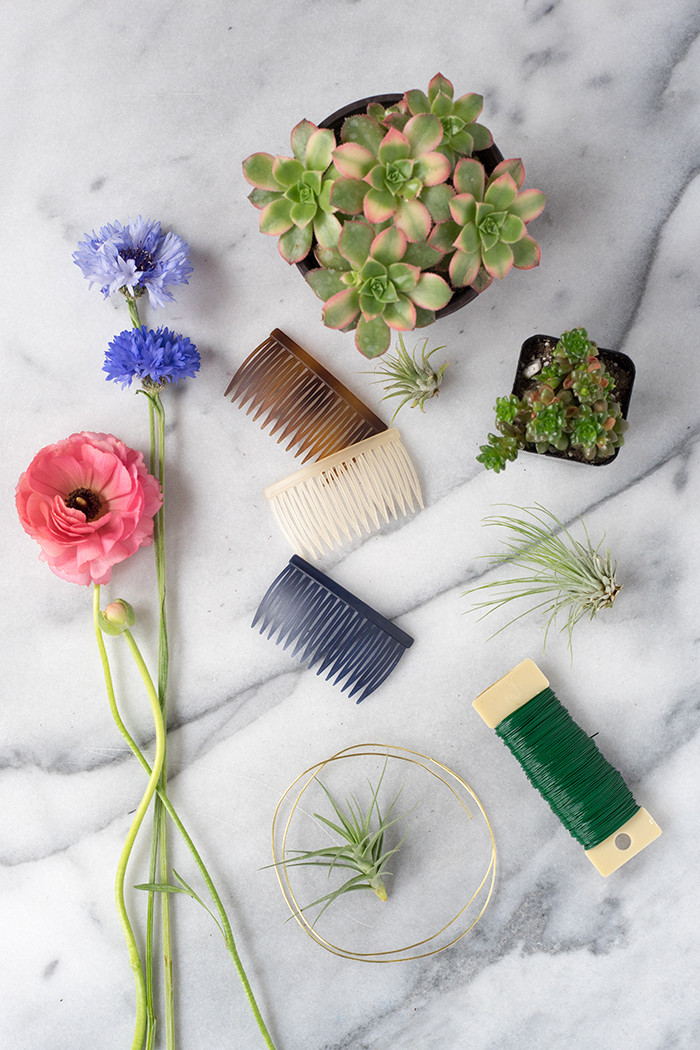 DIY Wedding Hair Combs
 DIY Modern Floral Hair b – Design Sponge