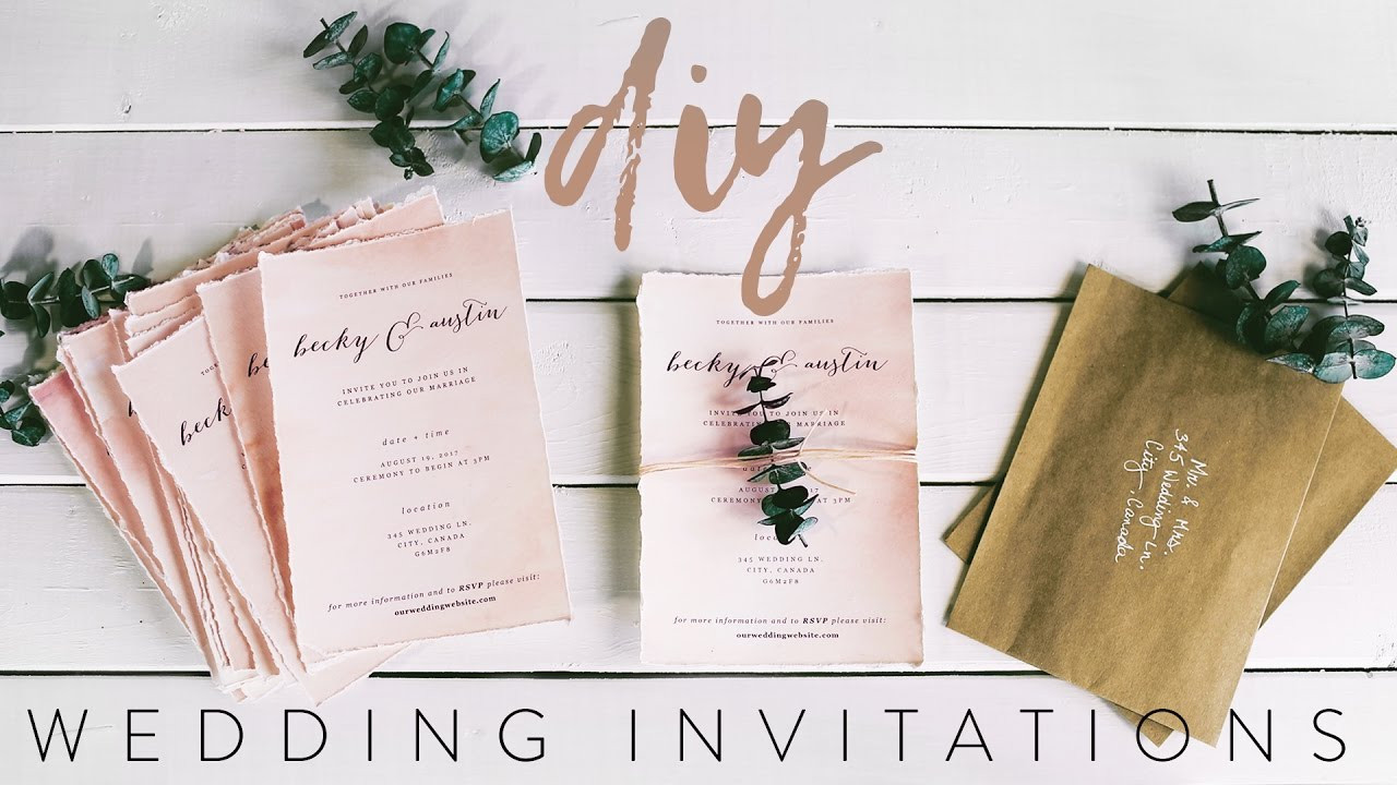 DIY Wedding Invite
 DIY MY WEDDING INVITATIONS WITH ME
