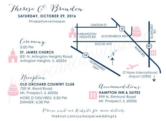 DIY Wedding Map
 Wedding Map Custom Design Printable DIY by papercakedesigns