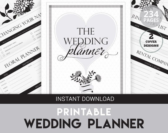 DIY Wedding Planner Book
 Wedding Planner Printable DIY Wedding Organizer by KEEPSAKED