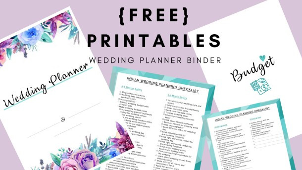 DIY Wedding Planner Printables
 How To Plan A Wedding DIY Wedding Planning Binder Posherry