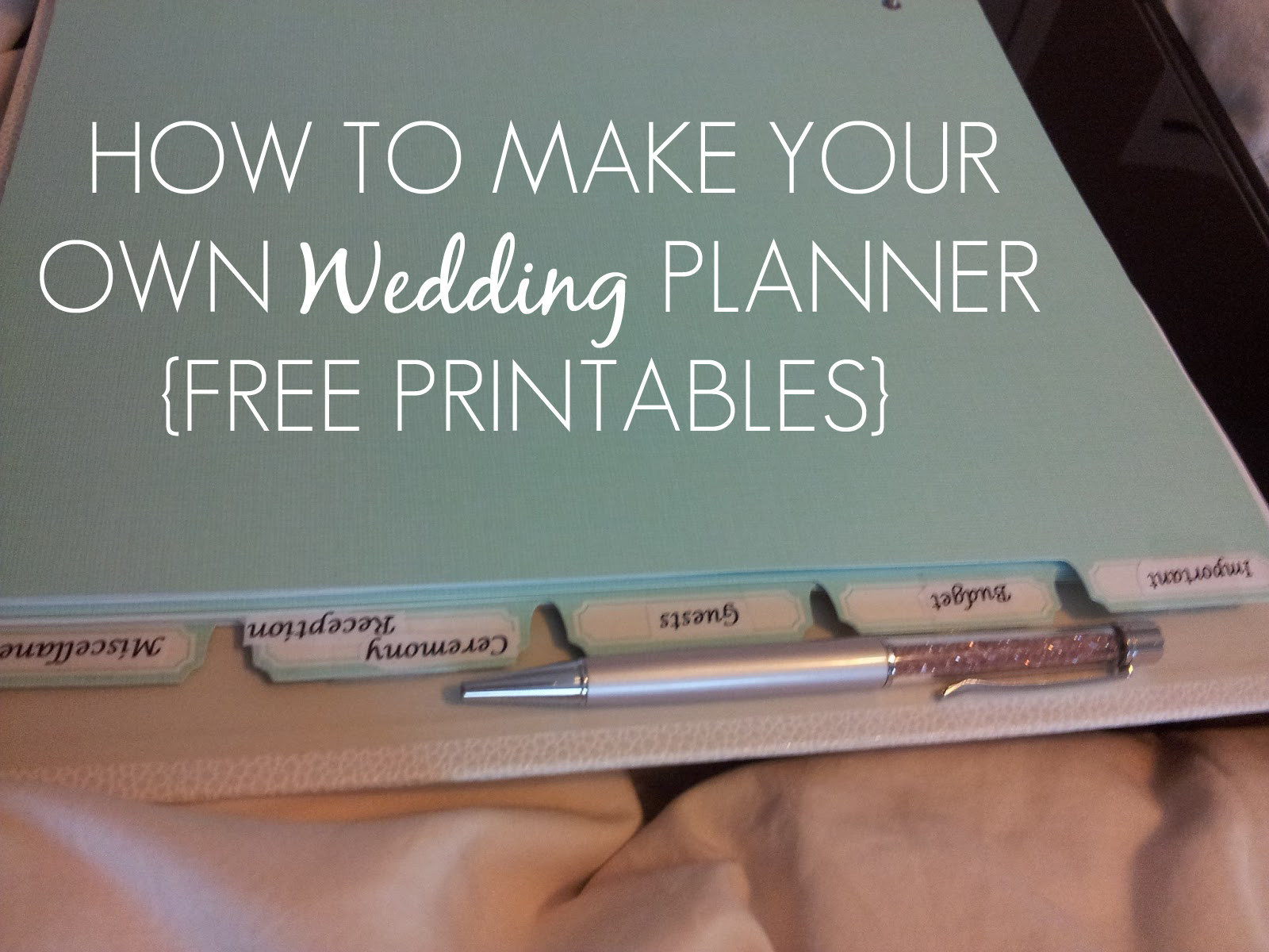 DIY Wedding Planning Binder
 Sleepless in DIY Bride Country How to make your own