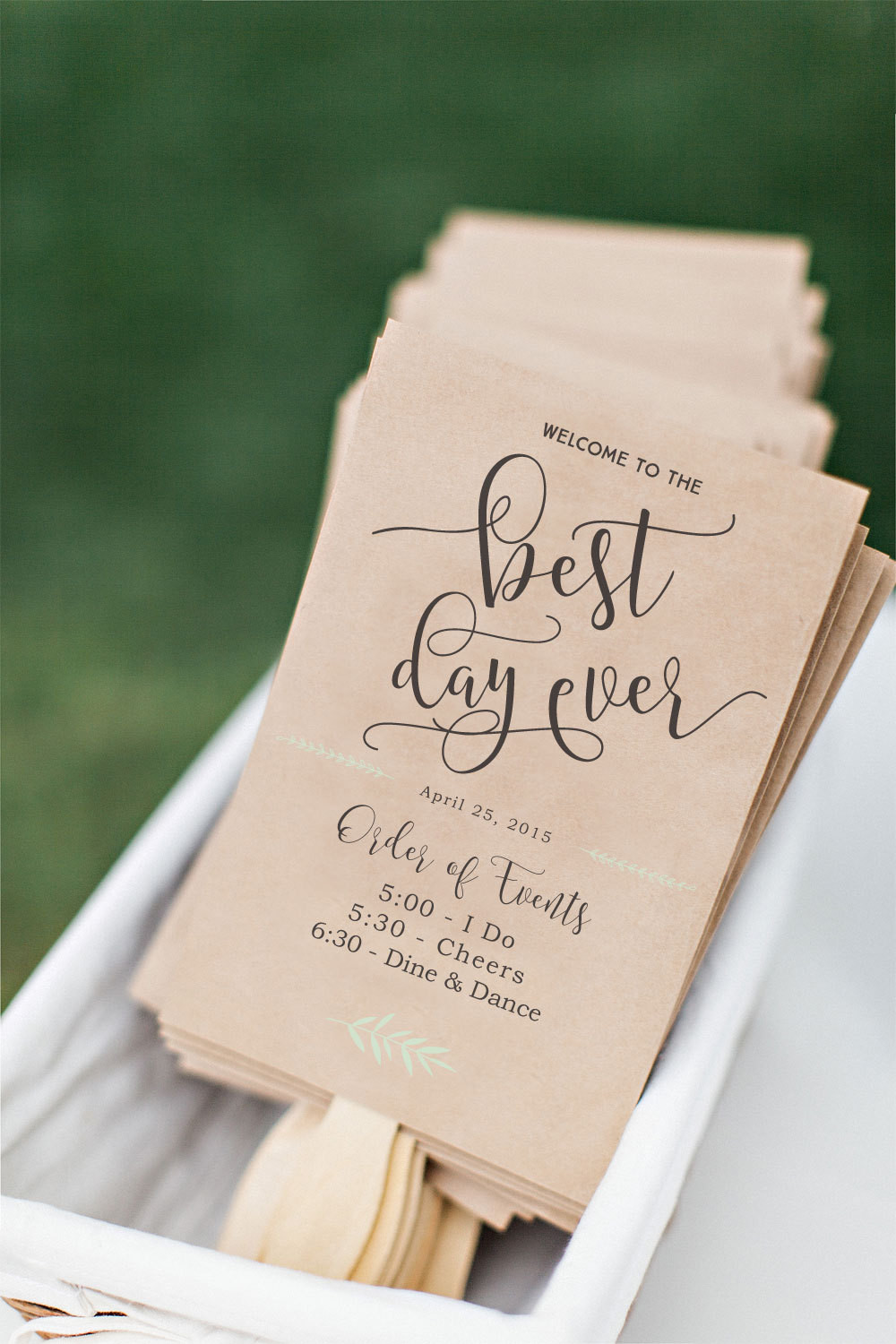 DIY Wedding Programs Templates
 Printable Wedding Program Fan DIY Wedding Program Fun