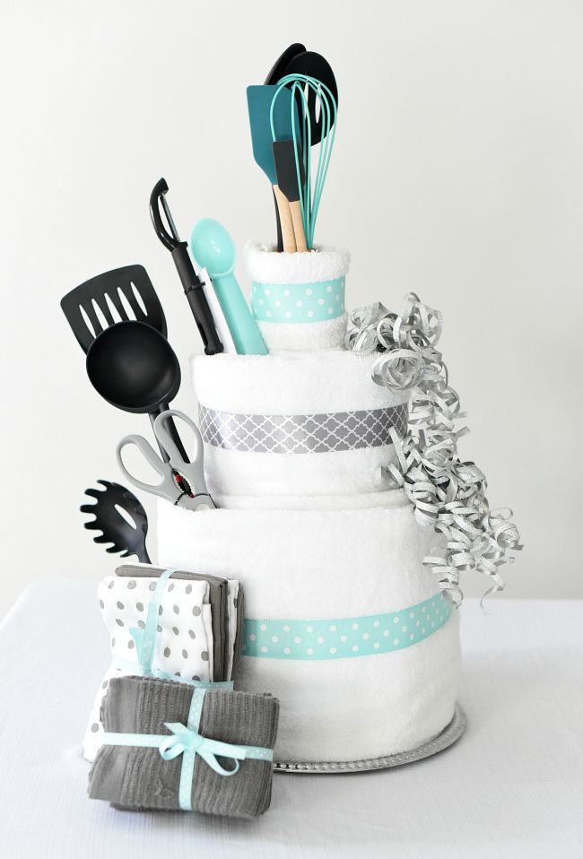 DIY Wedding Shower Gift
 Towel Cake A Fun DIY Bridal Shower Gift
