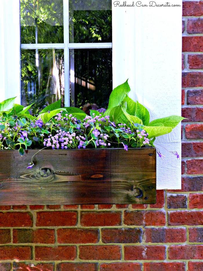 DIY Window Flower Box
 DIY Wood Window Flower Box Redhead Can Decorate