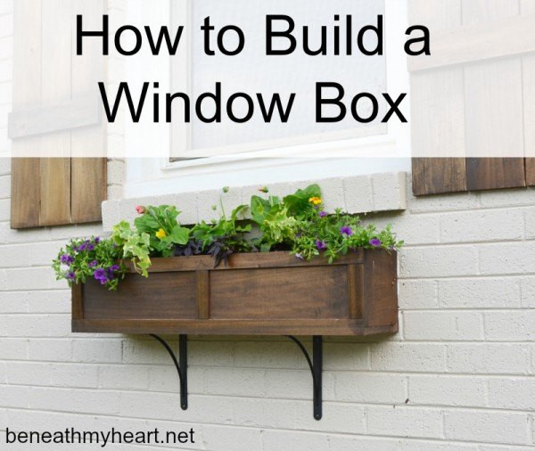 DIY Window Flower Box
 How to Build a Window Box