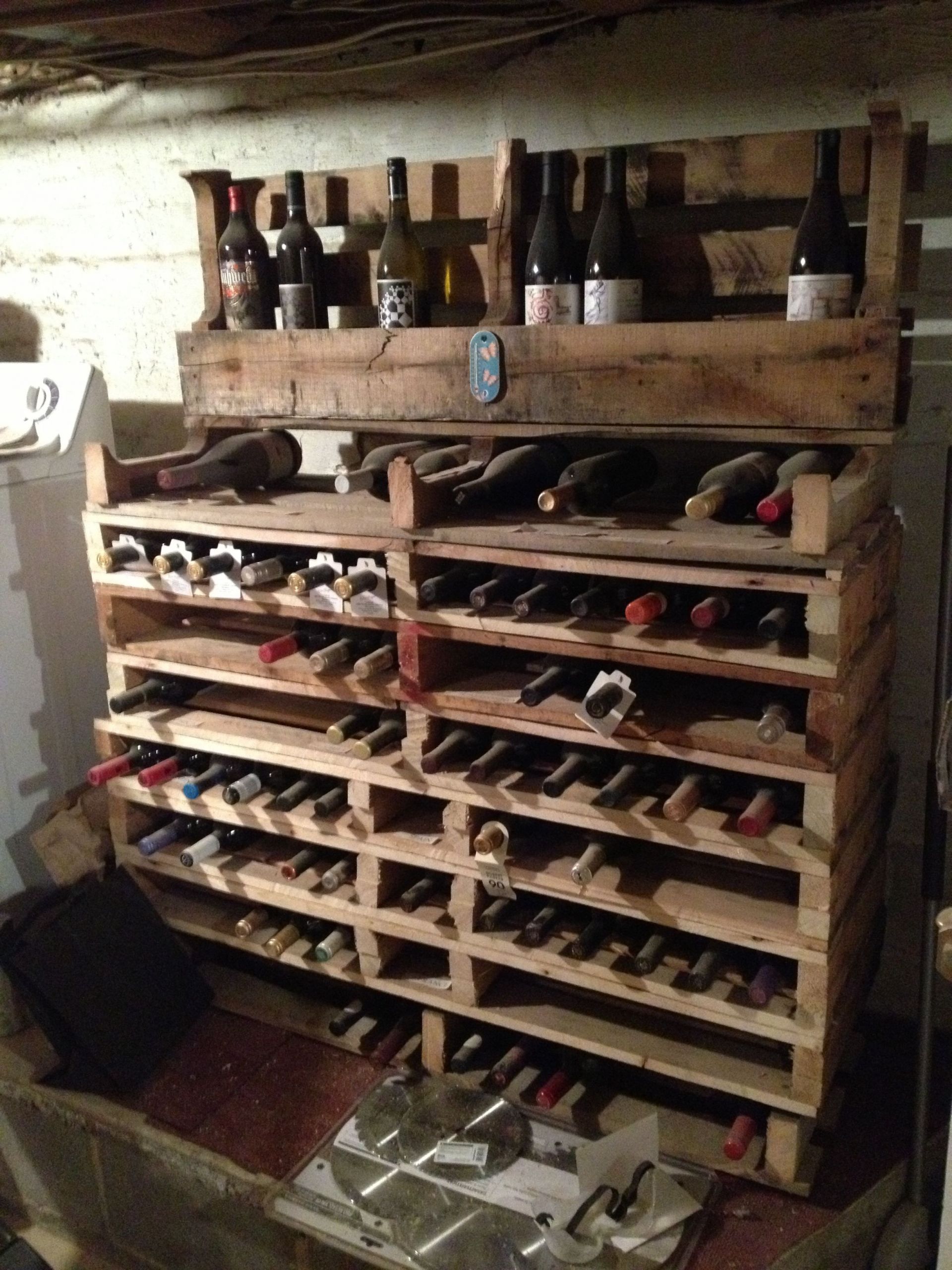 DIY Wine Rack Pallet
 Wine Rack Upcycled Pallets