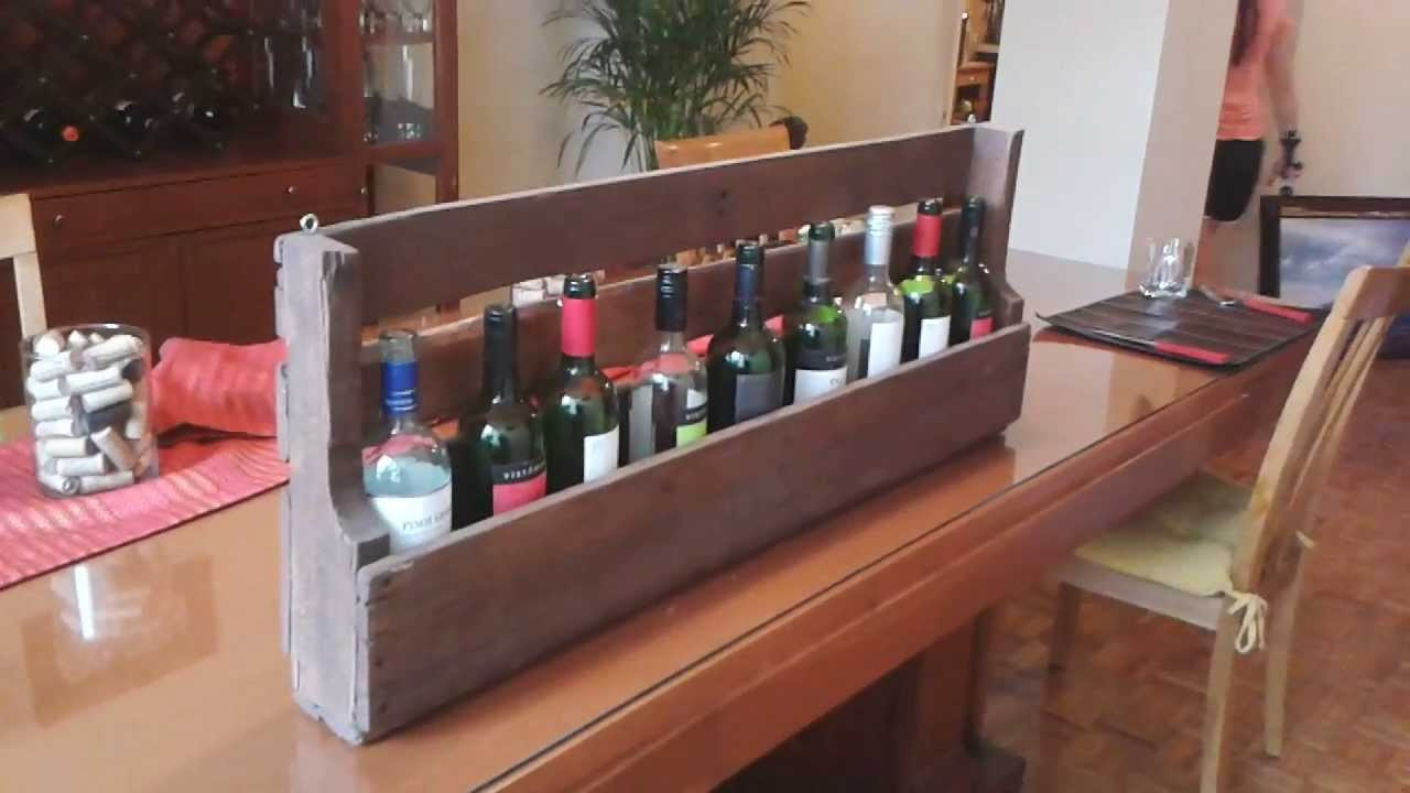 DIY Wine Rack Pallet
 RECYCLED PALLET WINE RACK BOOK MAGAZINE RACK EASY DIY