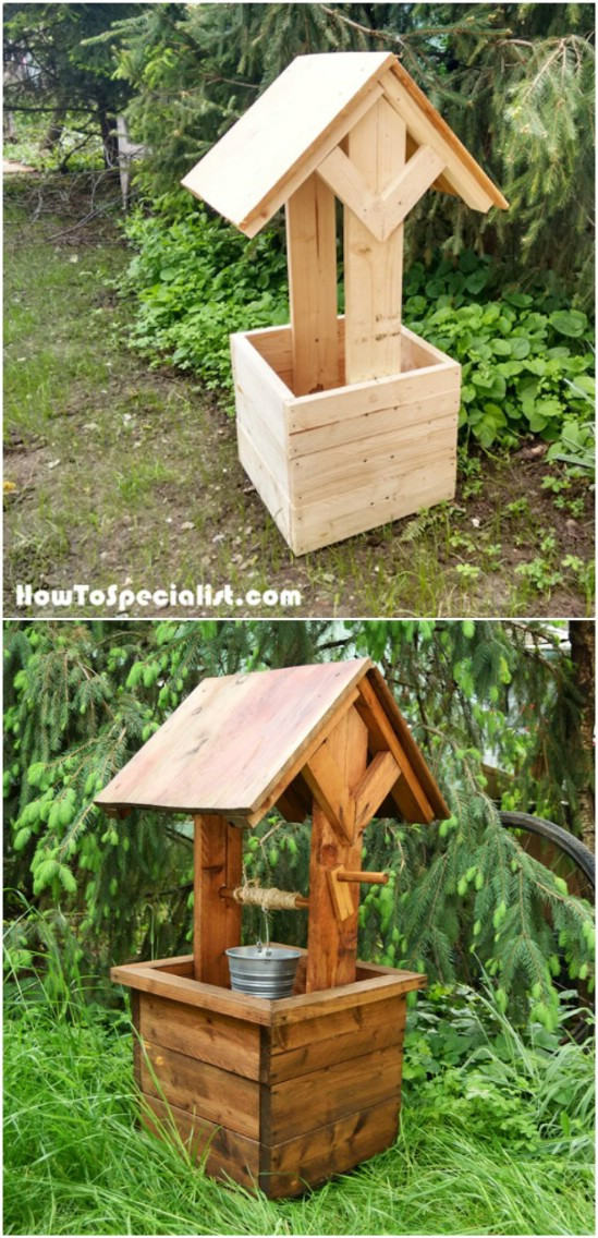 DIY Wishing Well Plans
 10 Easy DIY Garden Wishing Wells You Can Make Today – With