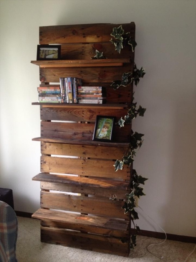 DIY Wood Bookcase
 DIY Bookshelf Ideas with Pallet Wood