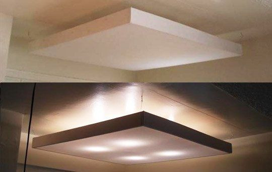 DIY Wood Ceiling Panels
 diy ceiling light panel