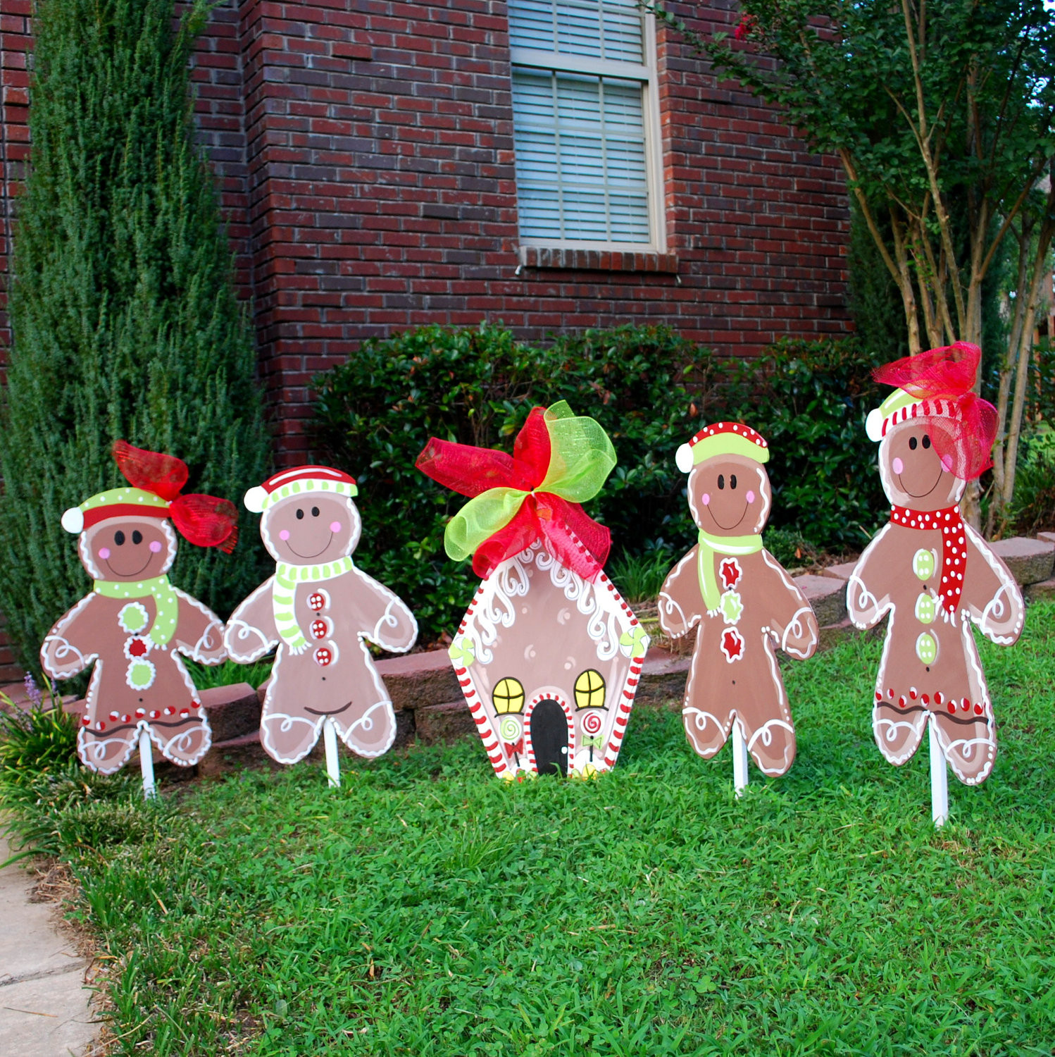 DIY Wood Christmas Yard Decorations
 Christmas Yard Decor Gingerbread Man Christmas by
