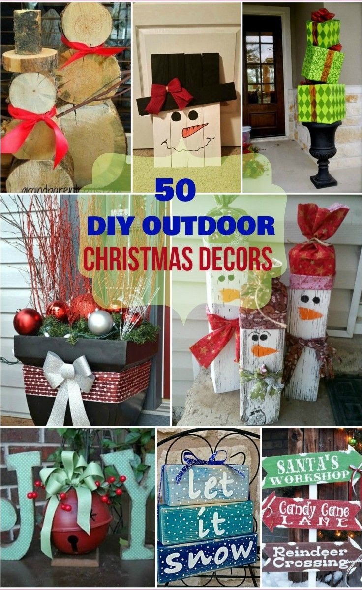 DIY Wood Christmas Yard Decorations
 50 DIY Outdoor Christmas decorations you would surely love