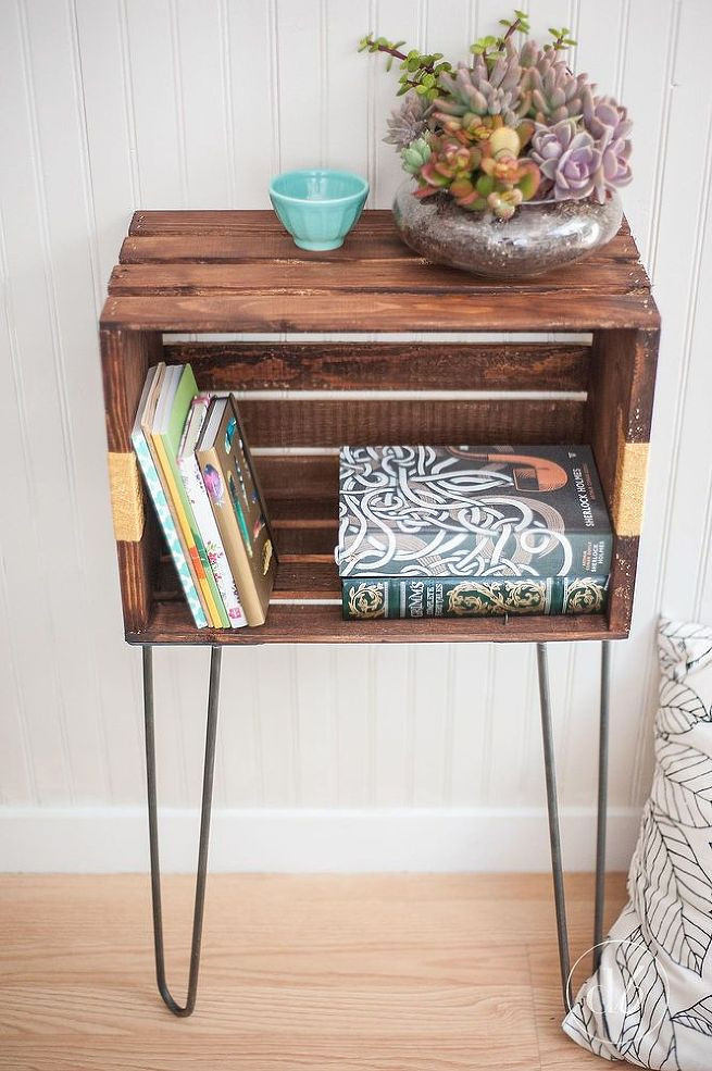 DIY Wood Crate
 Get the Perfect Bedside Table Even If You Don t Have the