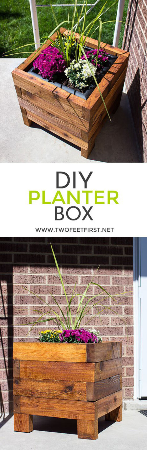 DIY Wood Flower Boxes
 32 Best DIY Pallet and Wood Planter Box Ideas and Designs
