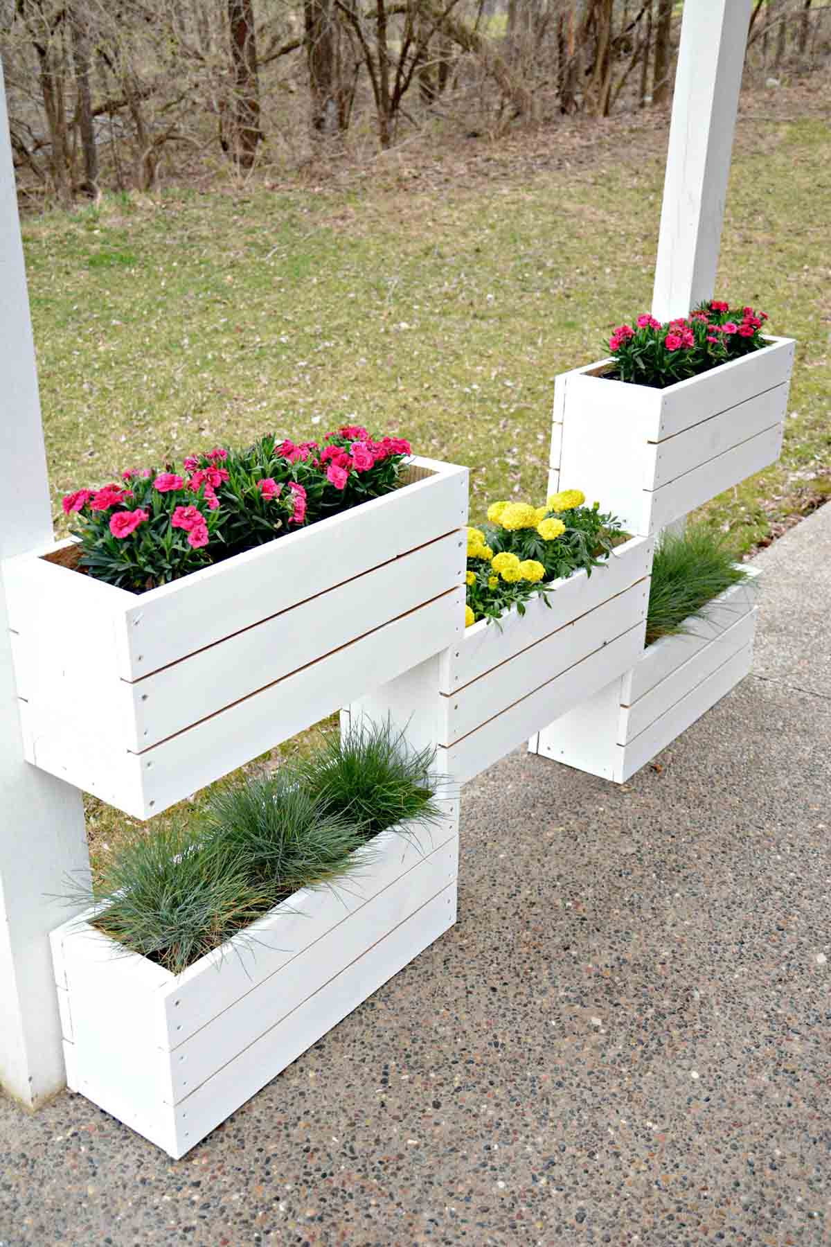 DIY Wood Flower Boxes
 32 Best DIY Pallet and Wood Planter Box Ideas and Designs