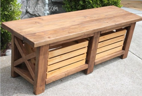 DIY Wood Storage
 10 Smart DIY Outdoor Storage Benches Shelterness
