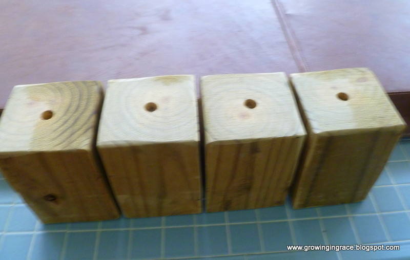 DIY Wooden Bed Risers
 Growing in Grace DIY Bed Risers for Extra Storage