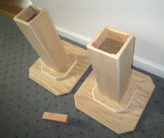 DIY Wooden Bed Risers
 Dorm Room Bed Risers 14 Inch All Wood Construction by
