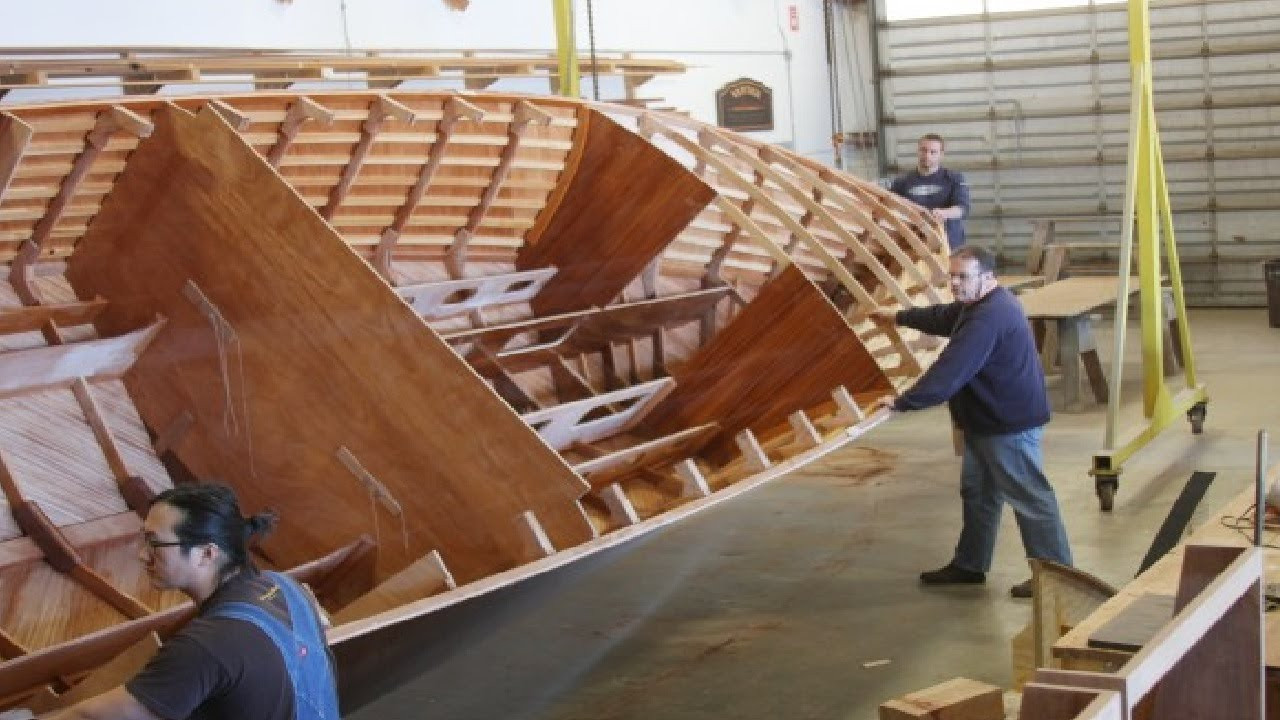 DIY Wooden Boat
 Amazing Time Lapse Wooden Big Boat Build Process Awesome