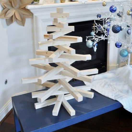 DIY Wooden Christmas Tree
 DIY Modern Wooden Christmas Tree The Design Confidential