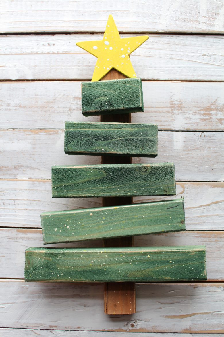 DIY Wooden Christmas Tree
 Christmas tree from scrap wood A girl and a glue gun