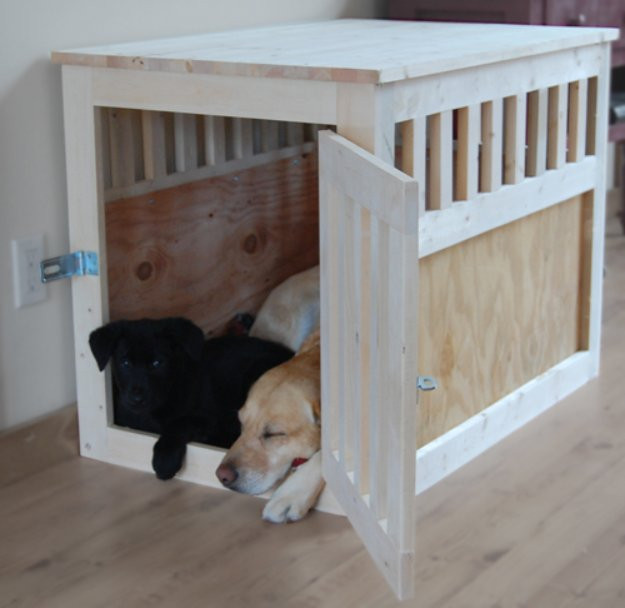 DIY Wooden Dog Kennel
 31 Creative DIY Dog Beds You Can Make For Your Pup