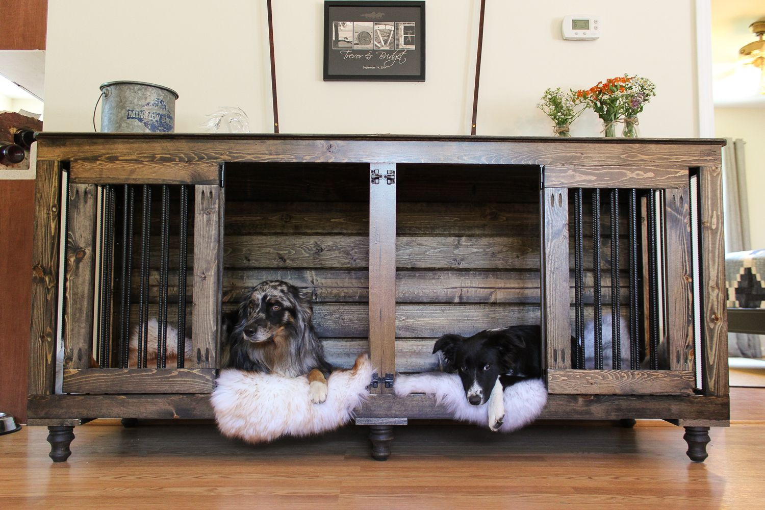 DIY Wooden Dog Kennel
 Coffee Doggie Den An easy DIY by utilizing crates plywood