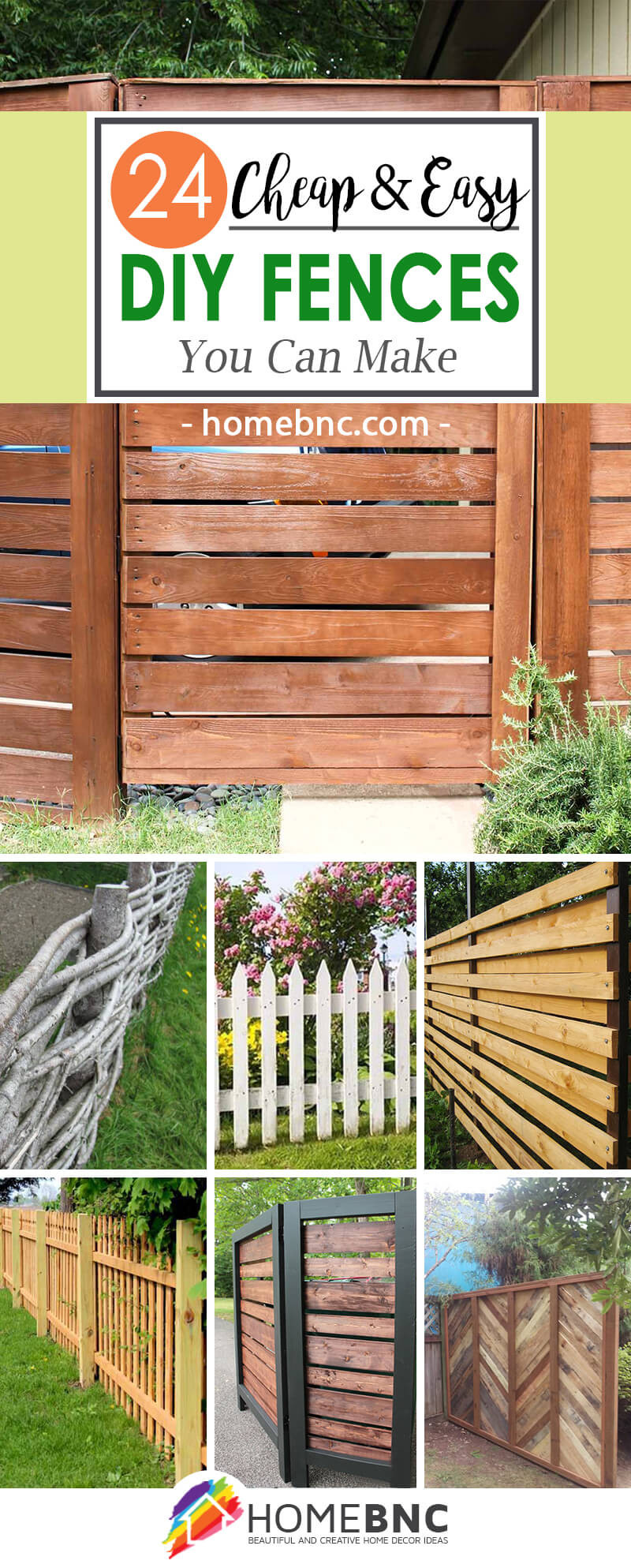 DIY Wooden Fences
 24 Best DIY Fence Decor Ideas and Designs for 2017