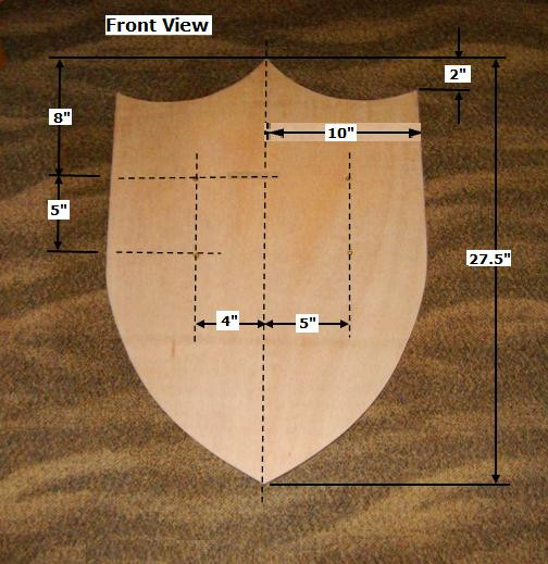 DIY Wooden Shield
 Free Wooden Me val Shield Plan How to Make A Toy Wood
