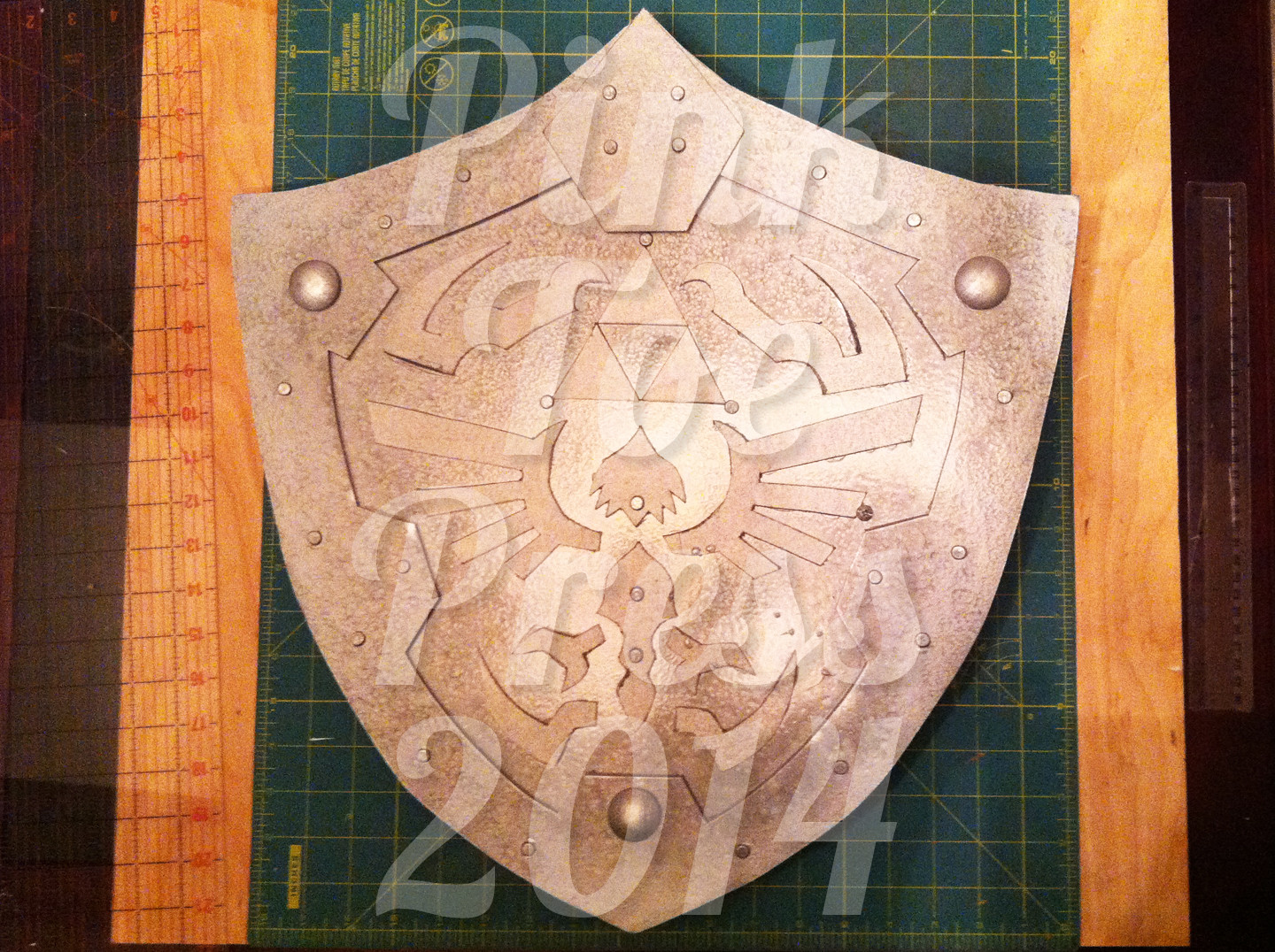 DIY Wooden Shield
 How to make your own DIY Hylian Shield Tutorial PART THREE