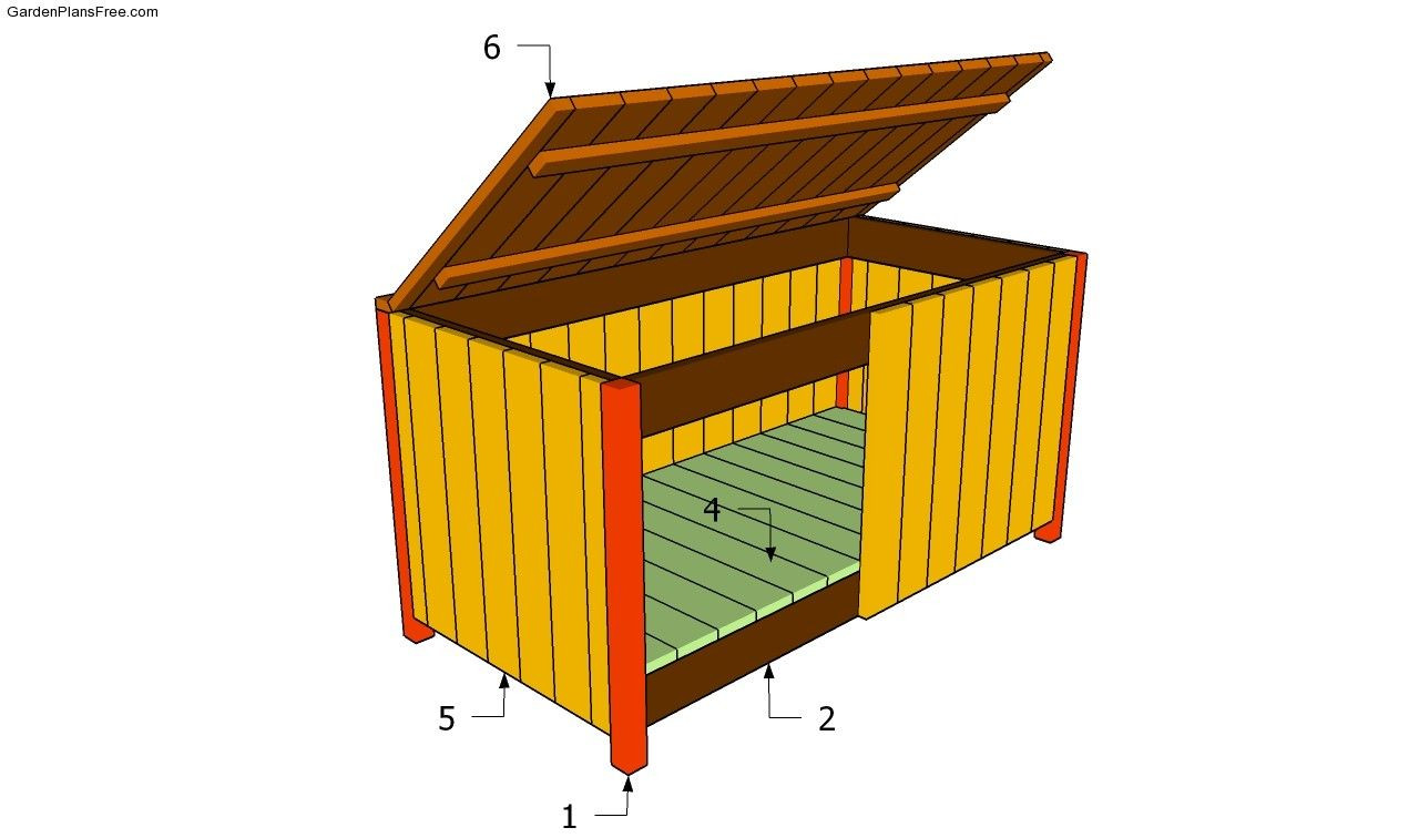 DIY Wooden Storage Box Plans
 Garden Storage Box Plans