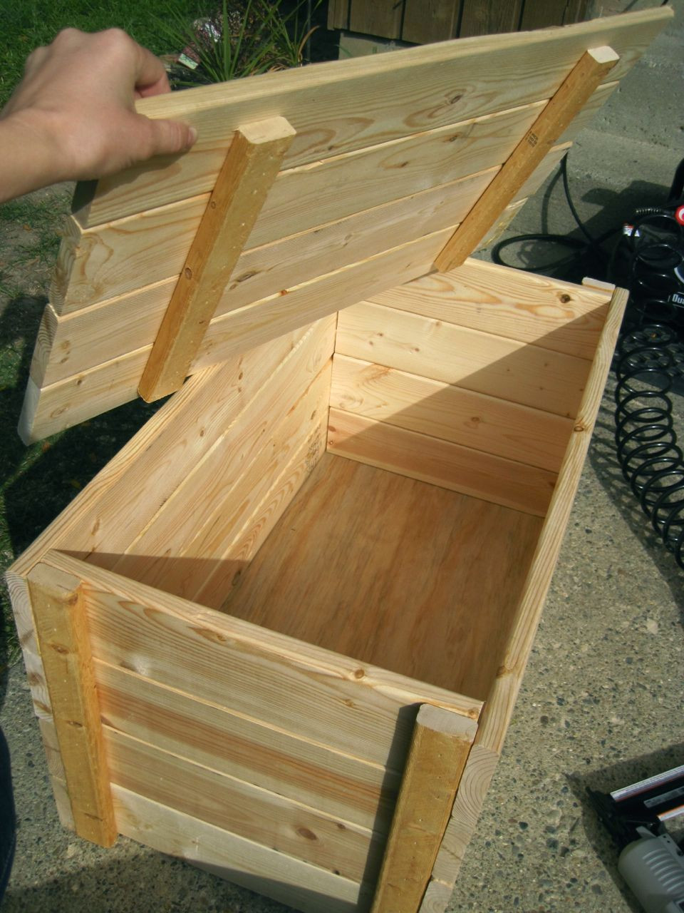 DIY Wooden Storage Box Plans
 Make a tack trunk use a real hinge and lock for top and