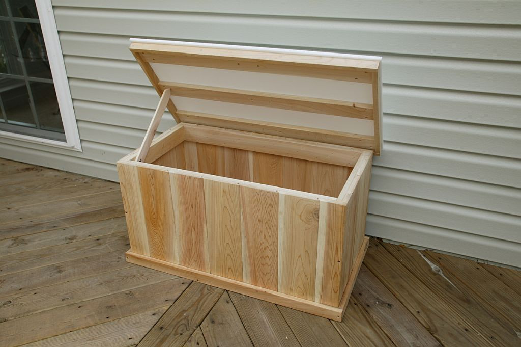 DIY Wooden Storage Box Plans
 Cedar Deck Box Plans