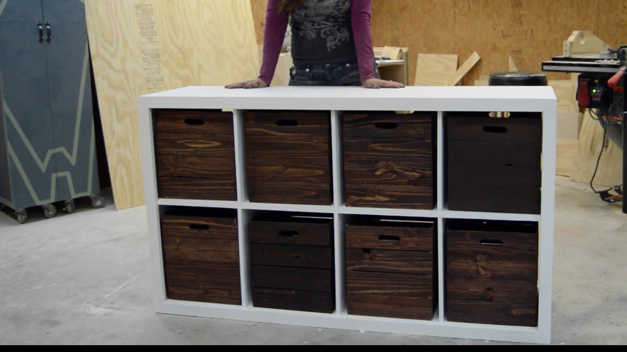 DIY Wooden Storage
 DIY Toy Storage Unit with Wooden Crates