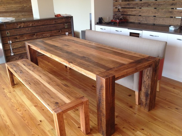DIY Wooden Table
 19 Rustic Reclaimed Wood DIY Projects