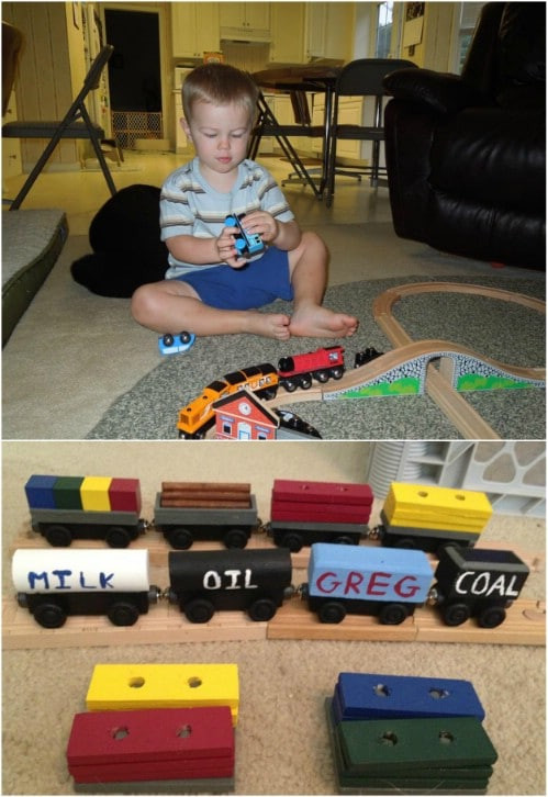 DIY Wooden Train
 30 DIY Rustic Wooden Toys Kids Will Love DIY & Crafts
