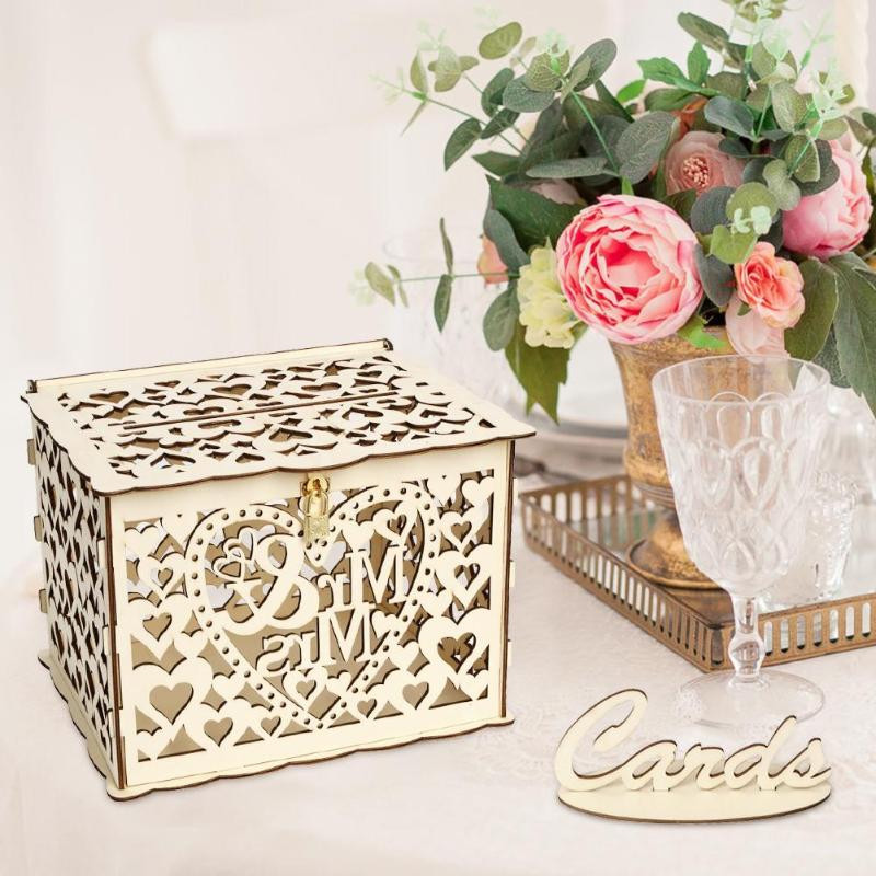 DIY Wooden Wedding Card Box
 DIY Wedding Card Box Wood Gift Case Money Box DIY Wedding