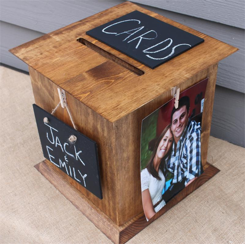 DIY Wooden Wedding Card Box
 New Rustic Wedding Card Box from The Perfect Card Box is a