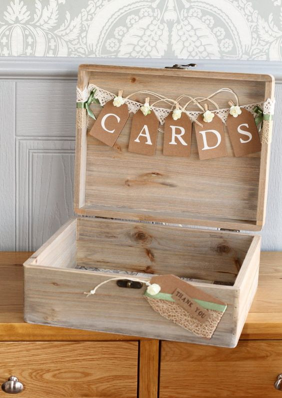 DIY Wooden Wedding Card Box
 20 Creative Wedding Card Box Ideas Many Brides are Dying for