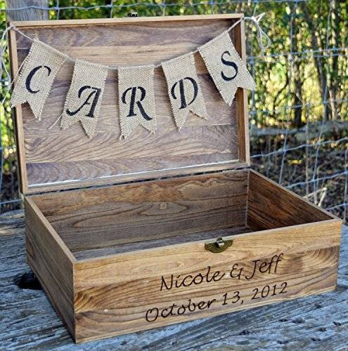 DIY Wooden Wedding Card Box
 Amazon Rustic Wooden Card Box Rustic Wedding Card