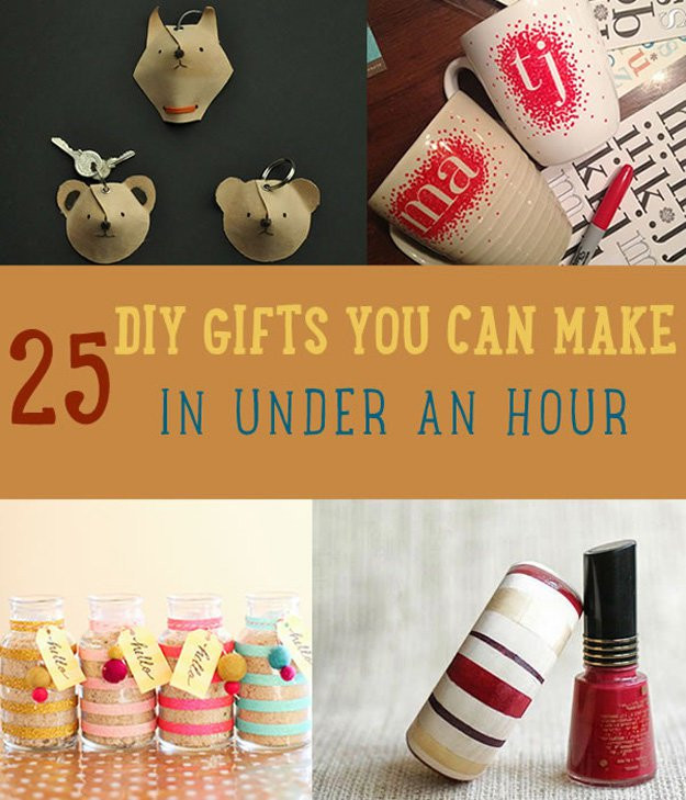 DIY Xmas Gift
 25 DIY Gifts You Can Make in Under an Hour DIY Ready
