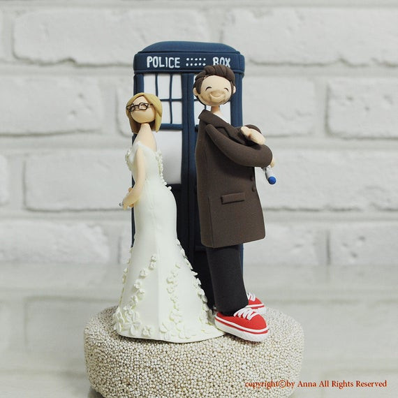 Doctor Who Wedding Cake Topper
 Doctor who wedding cake topper decoration t keepsake