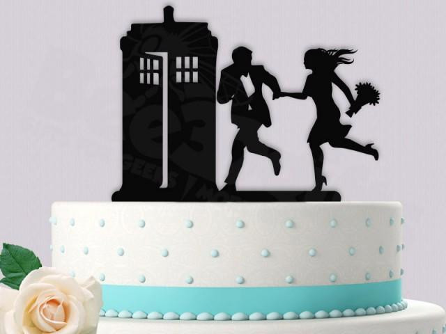 Doctor Who Wedding Cake Topper
 Decor Dr Who Cake Topper Hurry To The Tardis