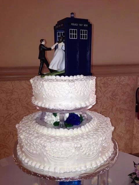 Doctor Who Wedding Cake Topper
 SuperWhoLock Doctor Who wedding cake topper