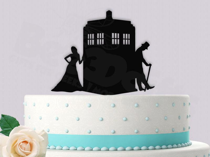 Doctor Who Wedding Cake Topper
 Dr Who 11th Doctor Inspired Wedding Cake Topper