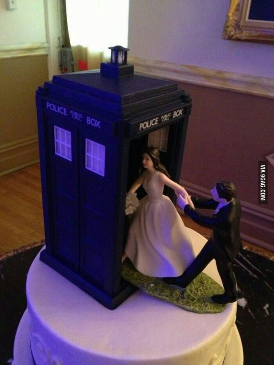Doctor Who Wedding Cake Topper
 Dr Who Tardis Wedding Cake Topper