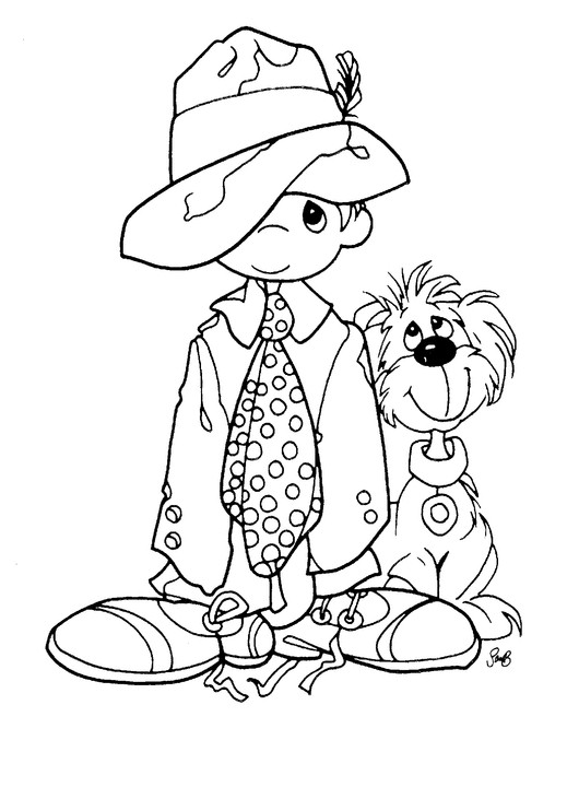 Dog Coloring Pages For Boys
 Printable Coloring Pages More Precious Moments Coloring